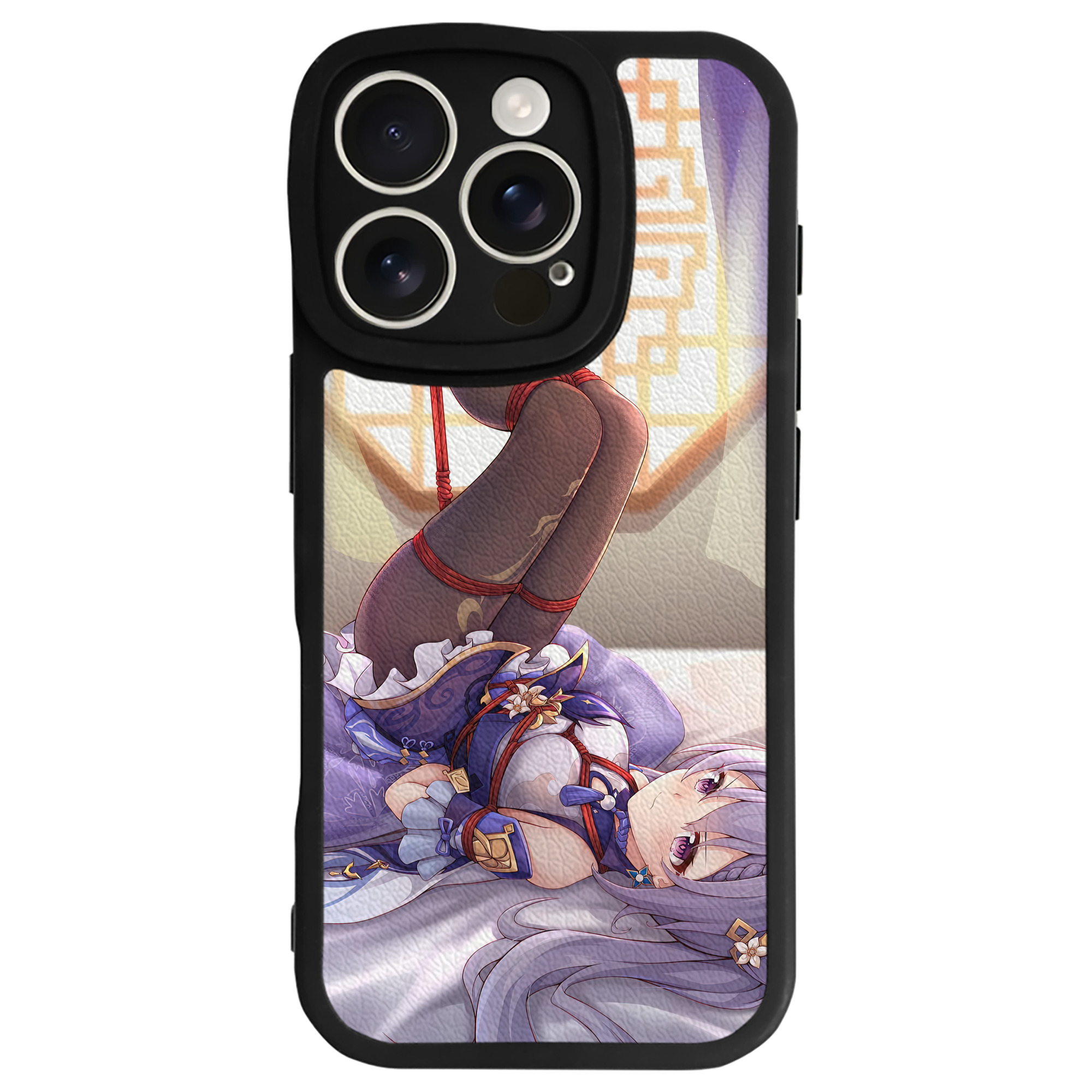 げんし神 genshin 【iPhone 16シリーズ対応】シリコンスマホケース（レザー調） 材質：シリコン